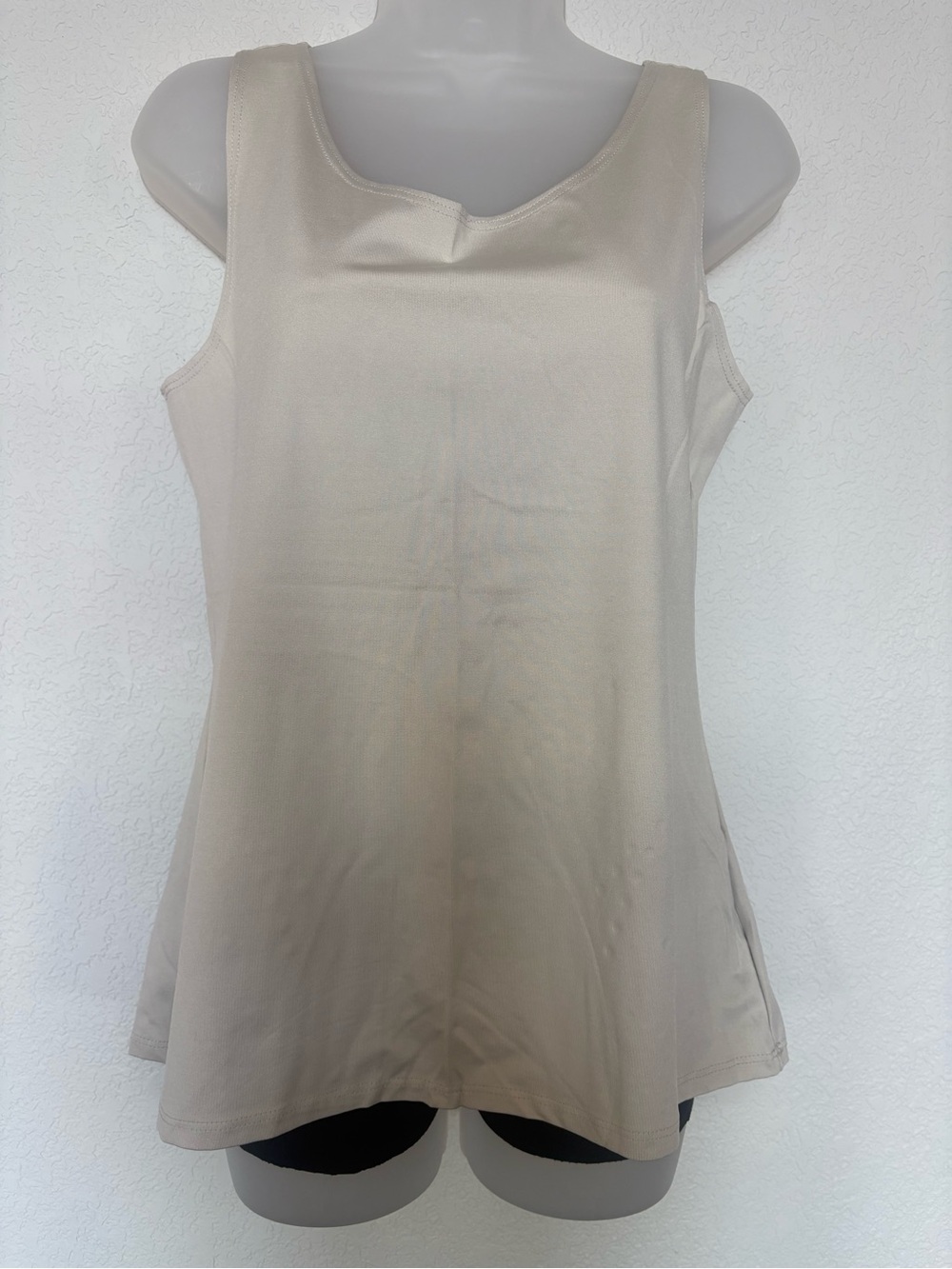 Van Heusen Cream Scoop Neck Tank Top